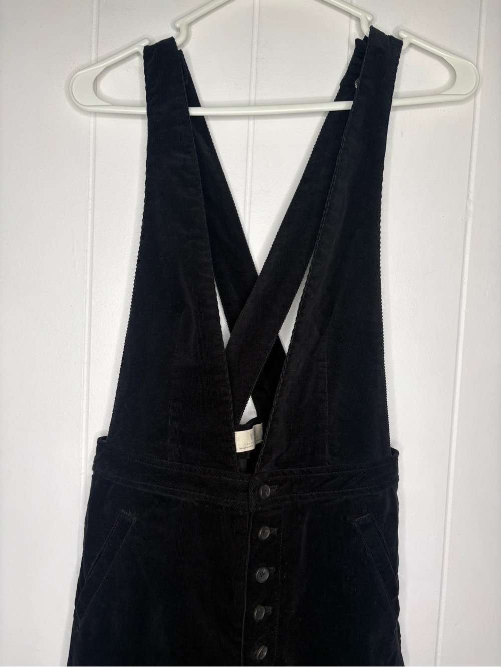 Free People We The Free Women's Black Old School Love Jumpsuit Size 27 Fall Boho - Picture 5 of 10